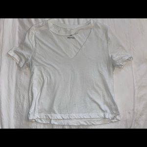Cut out cropped tee